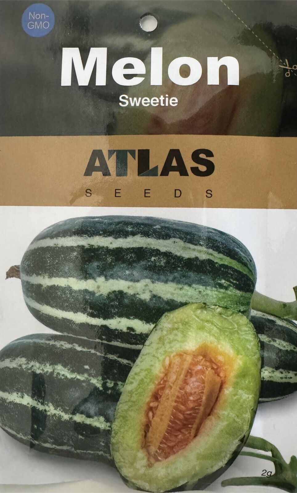Super Sweet Striped Garden Melon Seeds – Non-GMO Rare Home Garden Melon