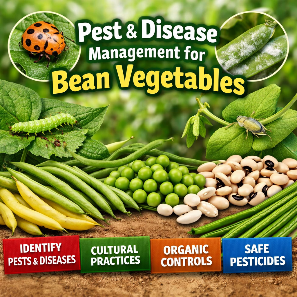 How to Prevent and Control Diseases and Insect Pests in Bean Vegetables-A practical U.S. guide for peas, cowpeas, yardlong beans, wax beans, snap beans, and flat-pod bean types