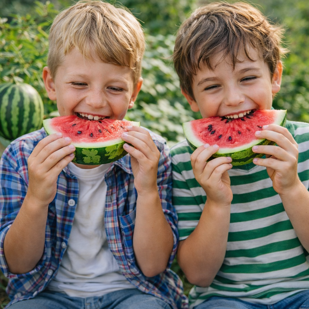 Sweet Tiger Baby Watermelon Seeds 50+ Non-GMO Ultra Sweet Easy Grow