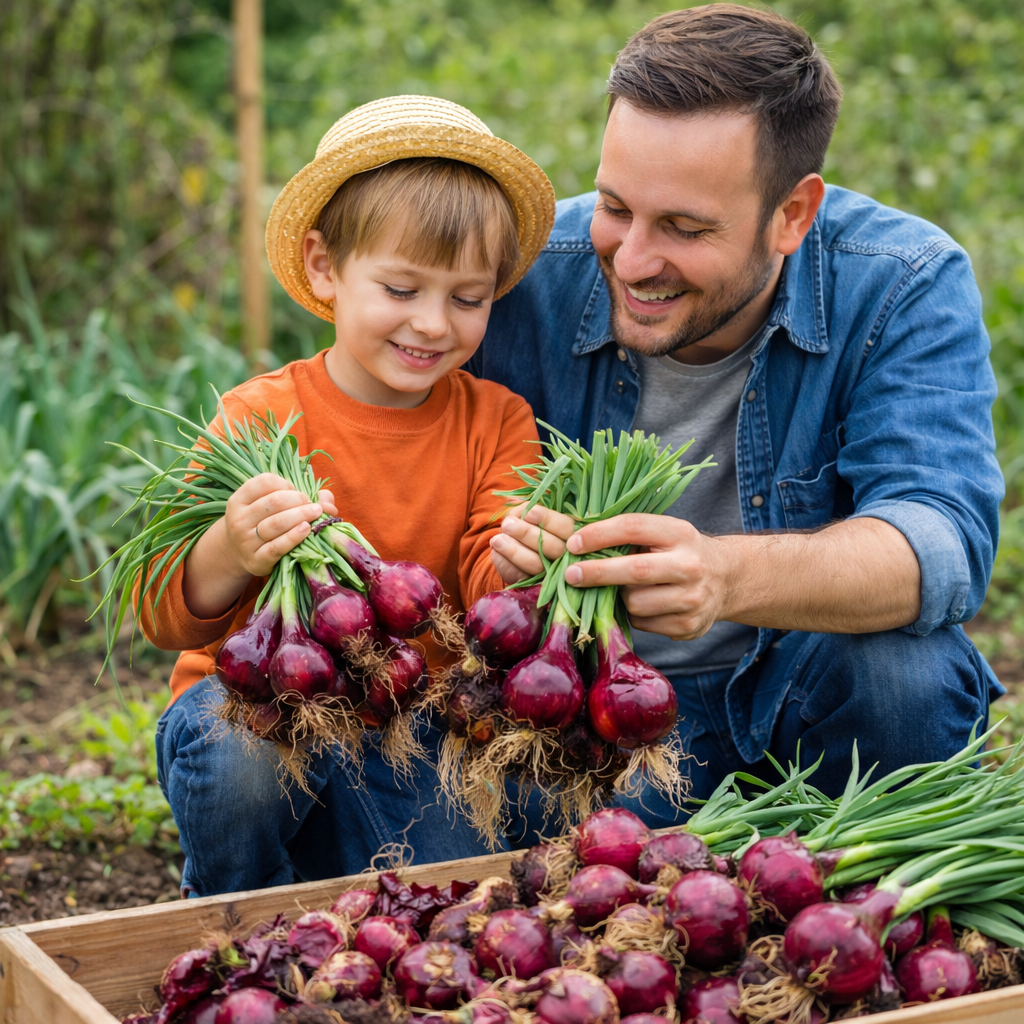Atlas Ruby Sweet Red Onion Seeds – Non-GMO Crisp Garden Favorite