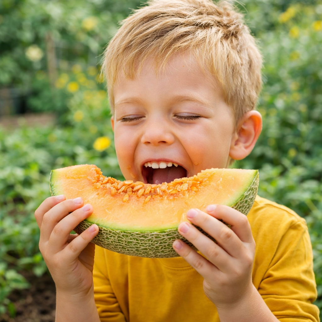 ATLAS SummerSweet Cantaloupe Seeds – Non-GMO Sweet Garden Melon