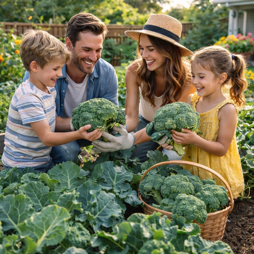 Merald Crown Broccoli Seeds 1000+ Non-GMO Large Heads EasyGrow