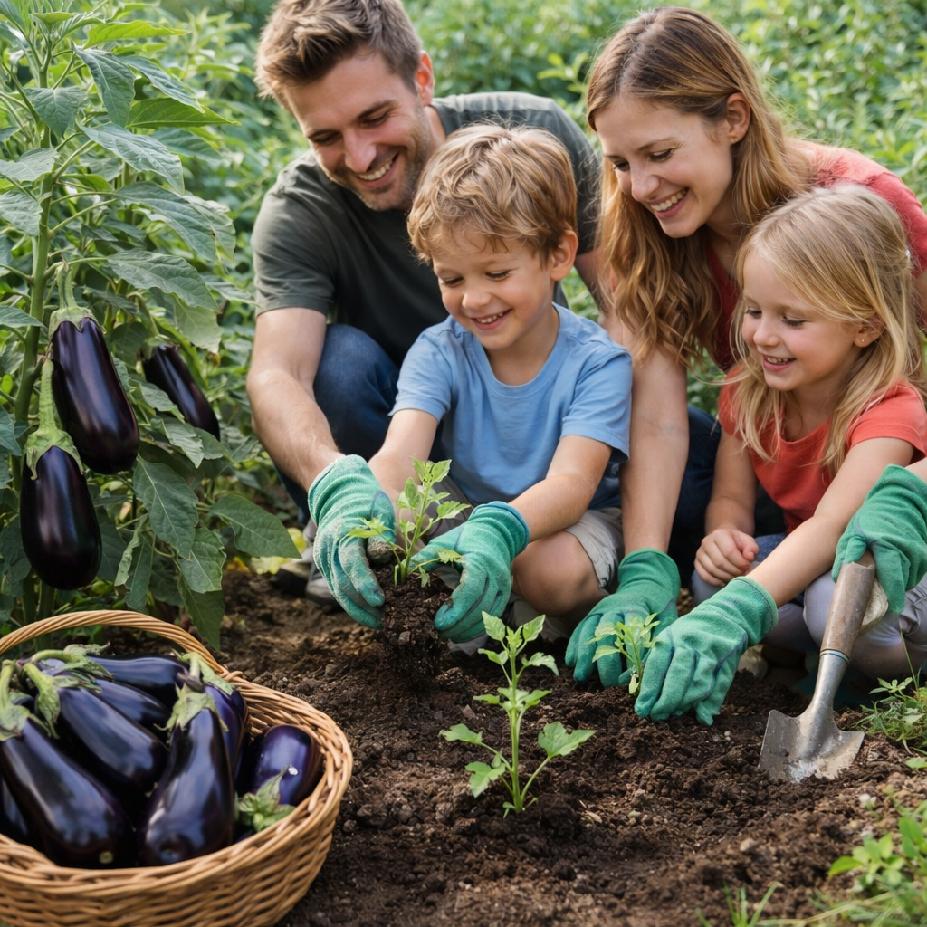 Atlas Midnight Silk Asian Eggplant Seeds – Premium Non-GMO Tender Garden Variety