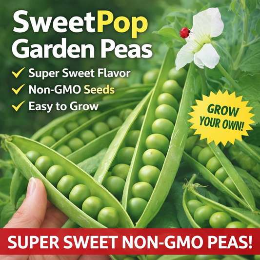 weetPop Garden Pea Seeds – Non-GMO Super Sweet Home Garden Peas