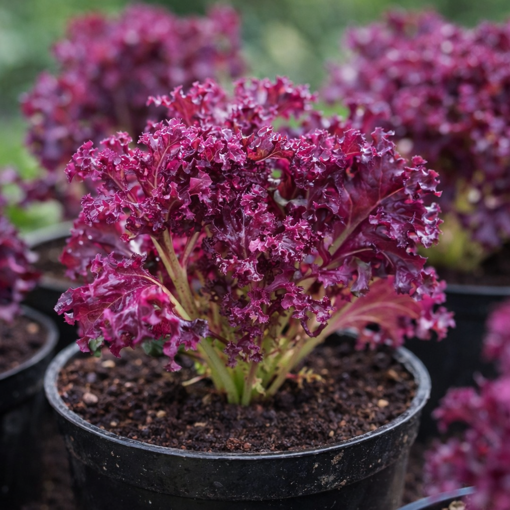 ATLAS RubyCrunch Lettuce Seeds – Non-GMO Purple Crisp Salad Lettuce