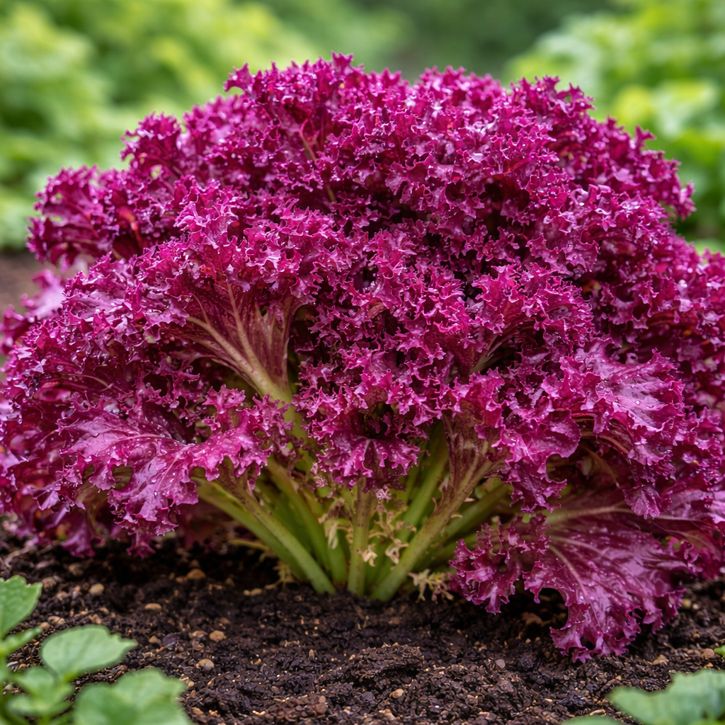 ATLAS RubyCrunch Lettuce Seeds – Non-GMO Purple Crisp Salad Lettuce