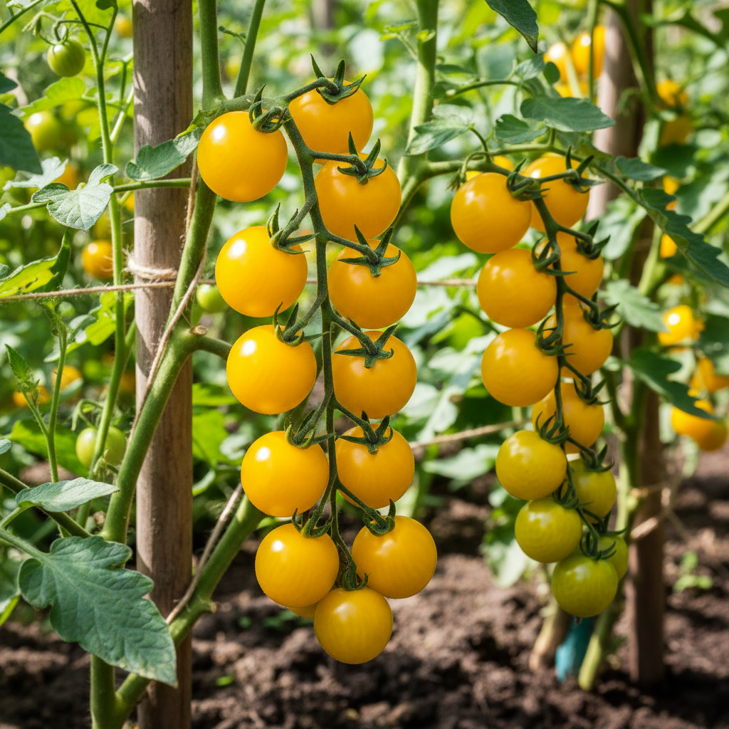 Atlas Golden Sweet Yellow Cherry Tomato Seeds – Non-GMO Garden Snack Tomato