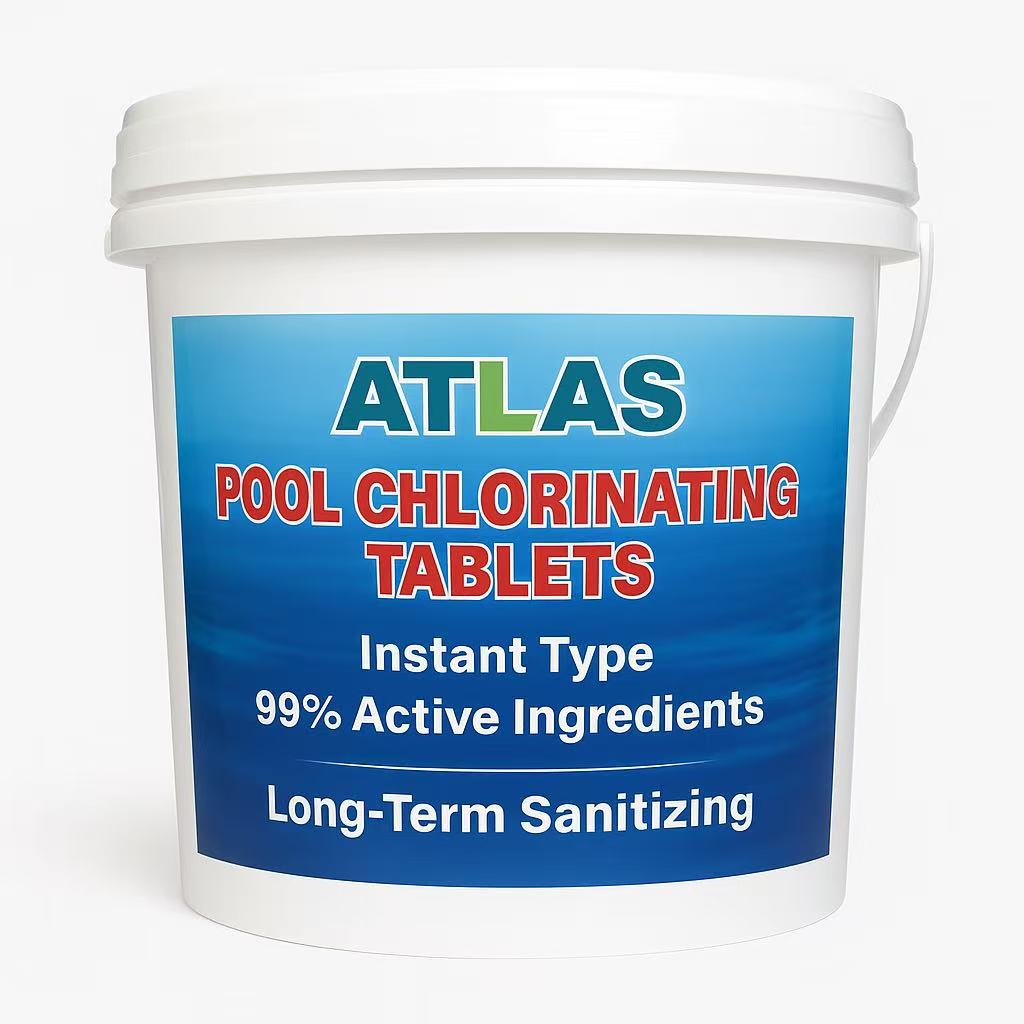 Atlas Pool Chlorine Tablets – 3 Inch Slow Dissolving Chlorinating Tabs