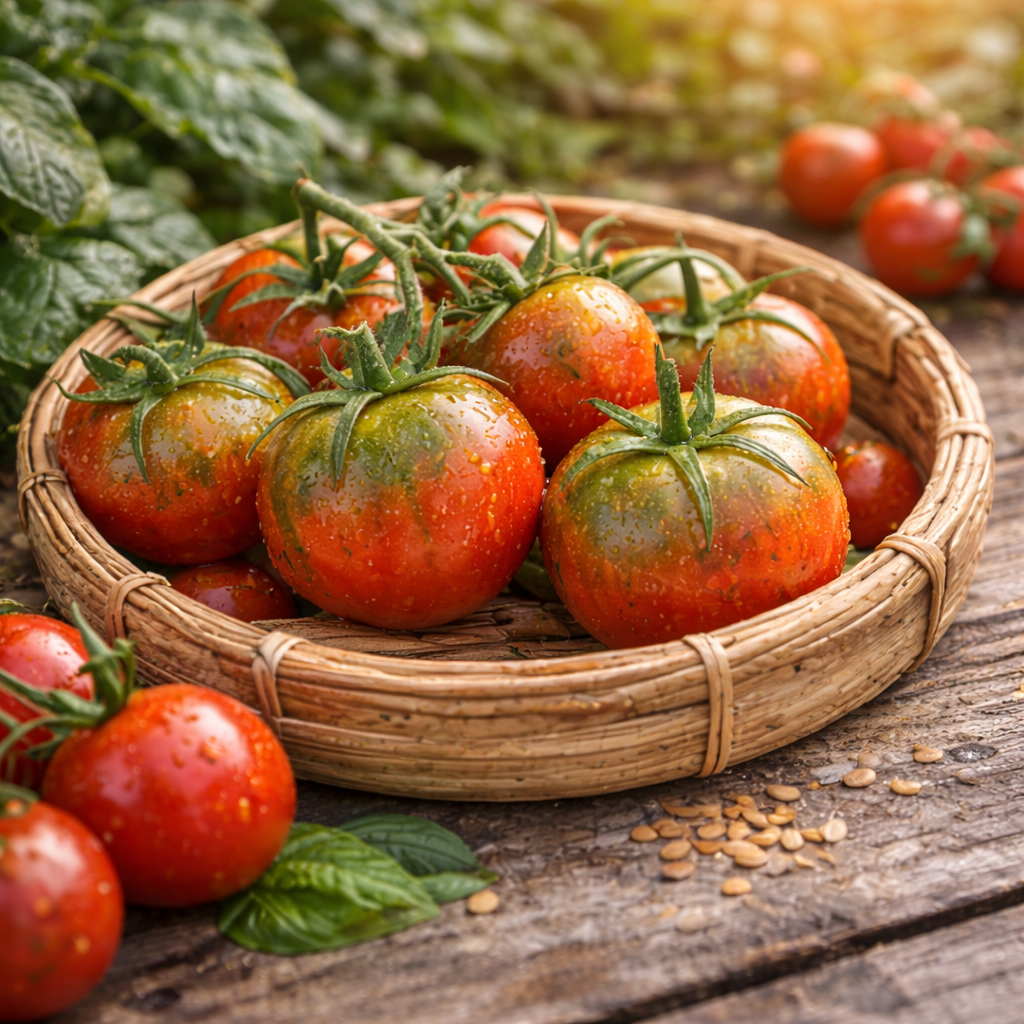 Strawberry Cherry Tomato Seeds – Super Sweet Heirloom Garden Tomato, High Yield 100+ Seeds