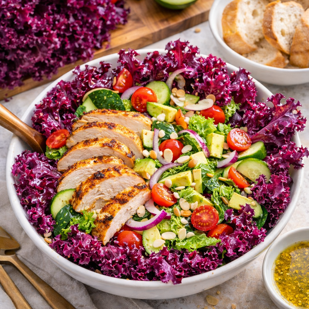 ATLAS RubyCrunch Lettuce Seeds – Non-GMO Purple Crisp Salad Lettuce