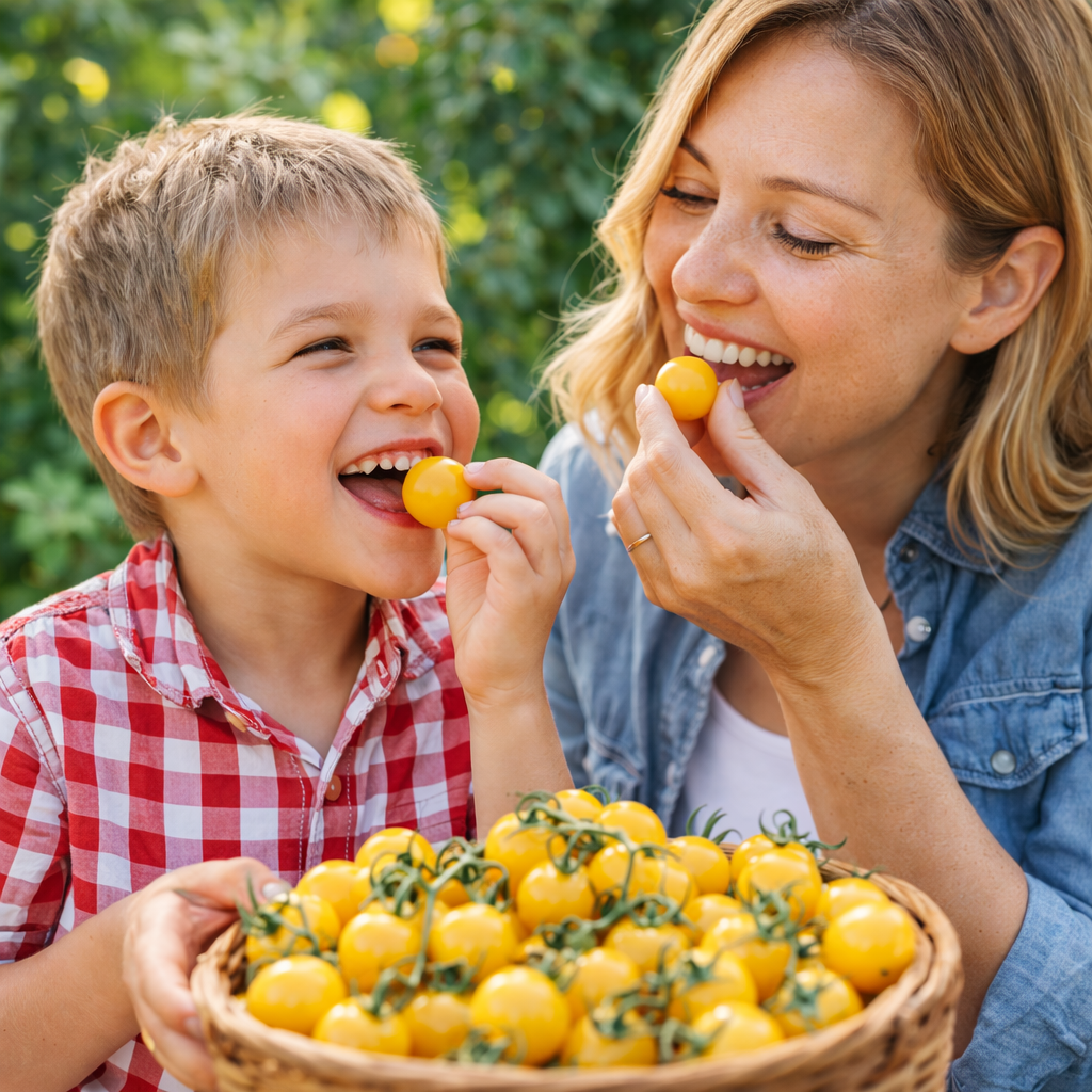 Atlas Golden Sweet Yellow Cherry Tomato Seeds – Non-GMO Garden Snack Tomato