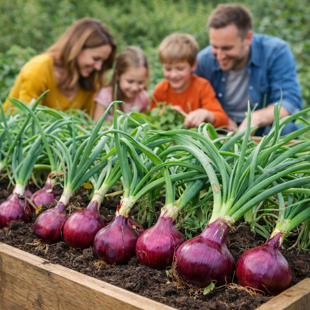 Atlas Ruby Sweet Red Onion Seeds – Non-GMO Crisp Garden Favorite